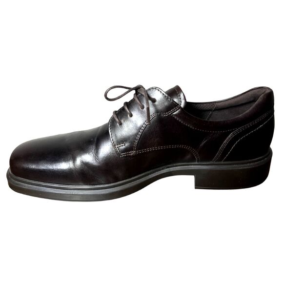 ECCO Men’s Leather Oxford Dress Shoes Brown US 10–10.5 Removable Dual Fit Insole